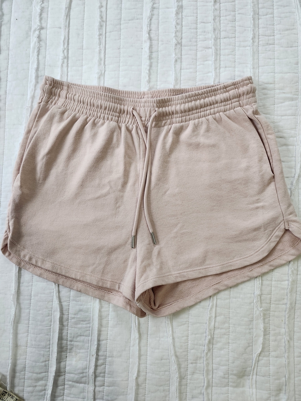 H&M Light Pink Terry Athletic Shorts